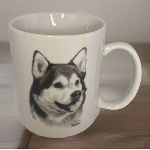 Alaskan Malamute Rosalinde Coffee Mug Cup Dog Breed White Ceramic